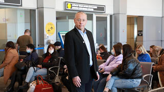 פליטים מאוקראינה בנמל התעופה בן גוריון