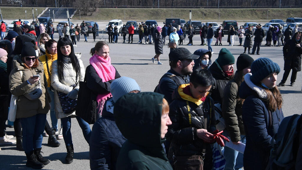 פליטים מאוקראינה בוורשה פולין