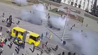 הפגנה מול צבא רוסיה בחרסון