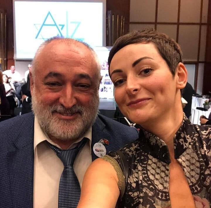 Mikhail Kumkok and his daughter Tatiana טטיאנה ומיכאל קומוק