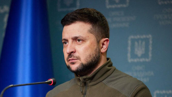 נשיא אוקראינה וולודימיר זלנסקי