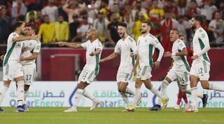 שחקני אלג'יריה חוגגים