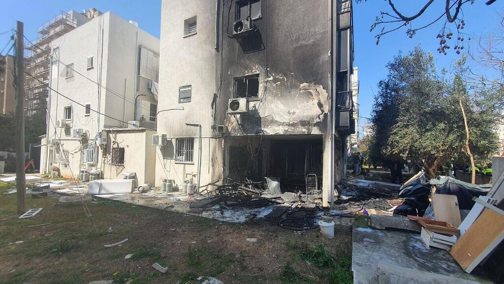 שריפה בבניין ברחוב הגליל בנתניה