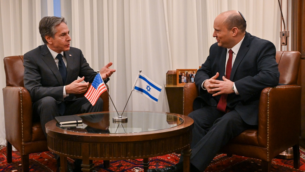 ראש הממשלה נפתלי בנט נפגש עם מזכיר המדינה של ארה"ב אנתוני בלינקן 