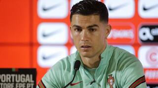 כריסטיאנו רונאלדו במסיבת העיתונאים