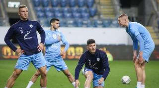 שחקני נבחרת ישראל באימון