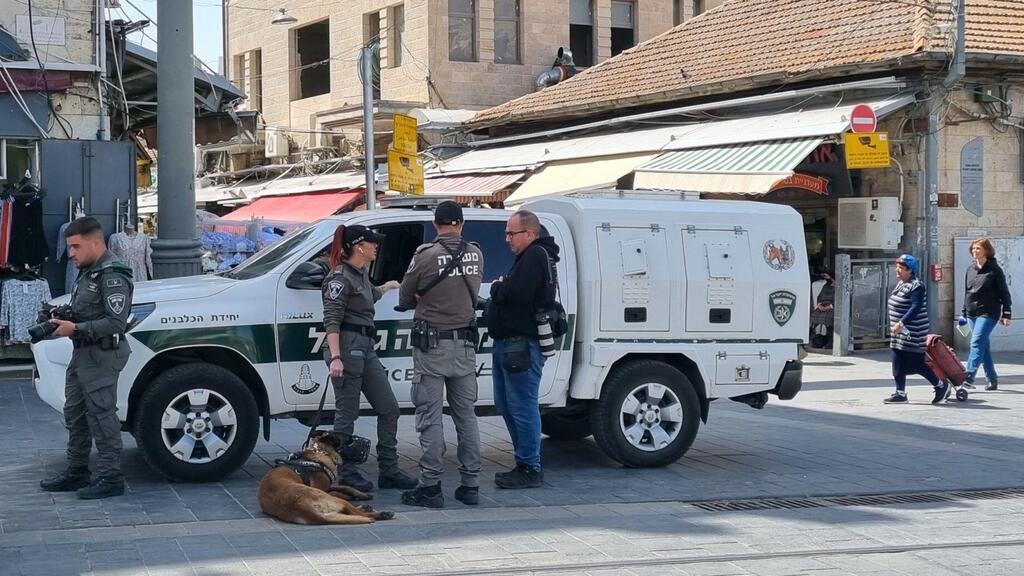 Security was ramped up at Mahane Yehuda Market in Jerusalem on March 30, 2022, amid a wave of deadly terror attacks across Israel. 