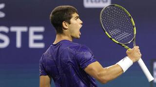 קרלוס אלקראס חוגג