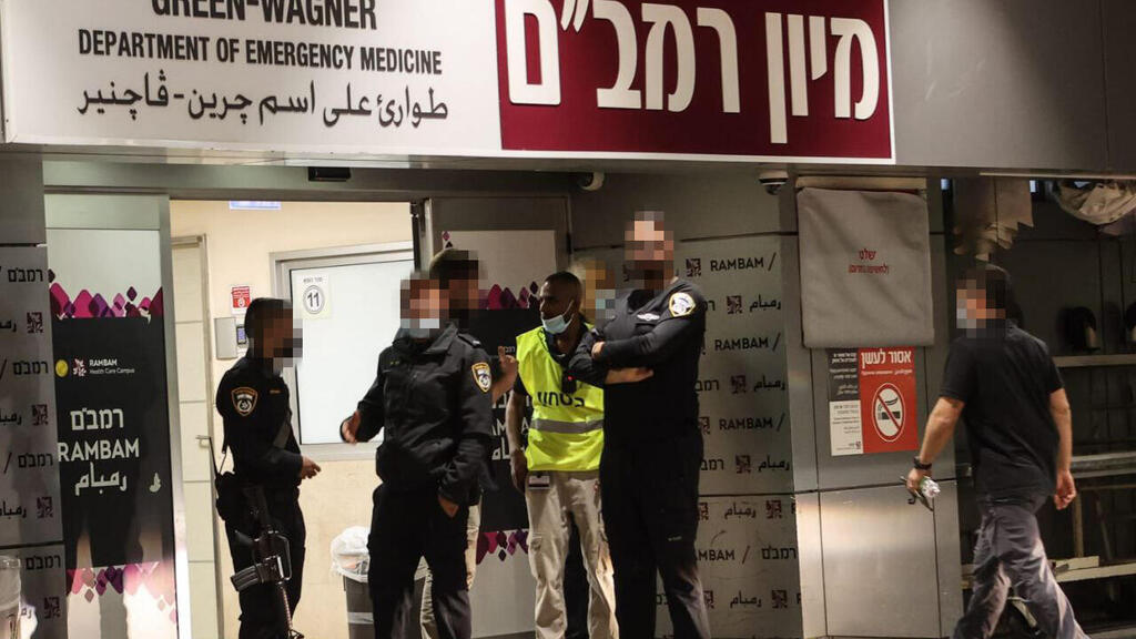 לוחמי ימ"מ במיון רמב"ם לאחר הפעילות המבצעית