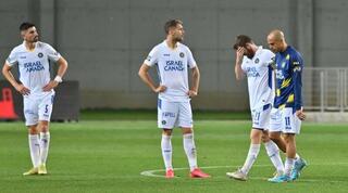 שחקני מכבי תל אביב מאוכזבים