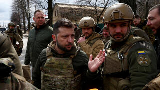 זלנסקי בביקור בבוצ'ה