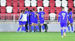 שחקני בני ריינה חוגגים