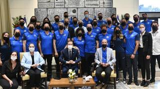נשיא המדינה ורעייתו אירחו את המשלחת הישראלית לאולימפיאדת חירשים