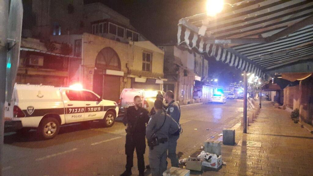  Police in Jaffa after forces killed the suspected gunman who killed two in a shooting attack in Tel Aviv on Thursday 