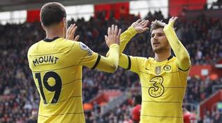 טימו ורנר ומייסון מאונט חוגגים