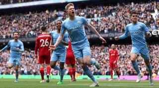 קווין דה בראונה חוגג מול ליברפול