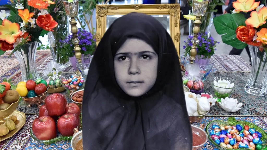 author Aylin Sedighi Gabbaizadeh is shown as a child in Iran