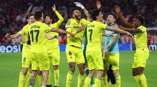 שחקני ויאריאל חוגגים