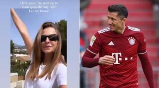 רוברט לבנדובסקי ואשתו אנה