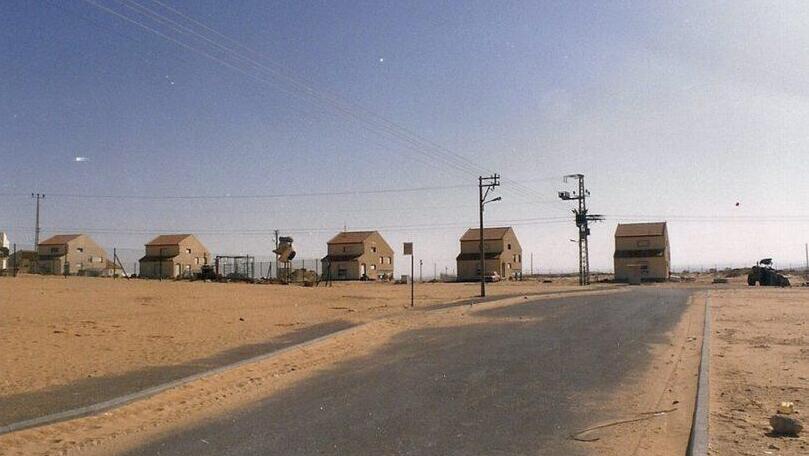 The Israeli town of Kadesh Barnea in the Negev, in its early days in this 1986 photo