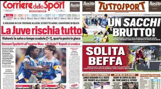 כותרות העיתונים באיטליה