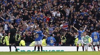 שחקני גלזגו ריינג'רס חוגגים