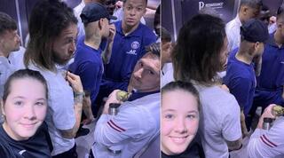 הסלפי של שחקנית הגולף עם שחקני פאריס