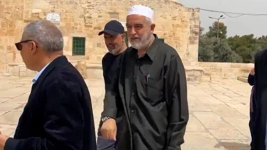 ראאד סלאח במסגד אל אקצא
