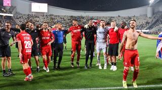 שחקני הפועל באר שבע חוגגים