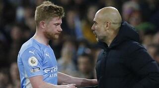 פפ גווארדיולה וקווין דה בראונה