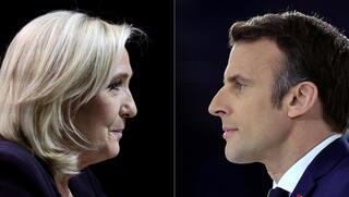 בחירות ל נשיאות צרפת עמנואל מקרון מרין לה פן