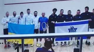 נבחרות ישראל ואוקראינה בסקווש