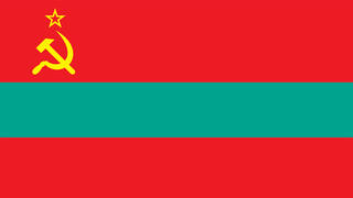 דגל טרנסניסטריה חבל ארץ בדלני ב מולדובה