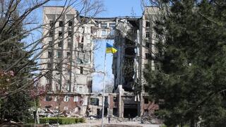 מיקולאייב המופצצת על ידי הרוסים