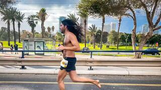 רום כרמי בחצי מרתון תל אביב