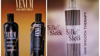 Нелицензированные средства для выпрямления волос  Venumи Silk&Sleek 