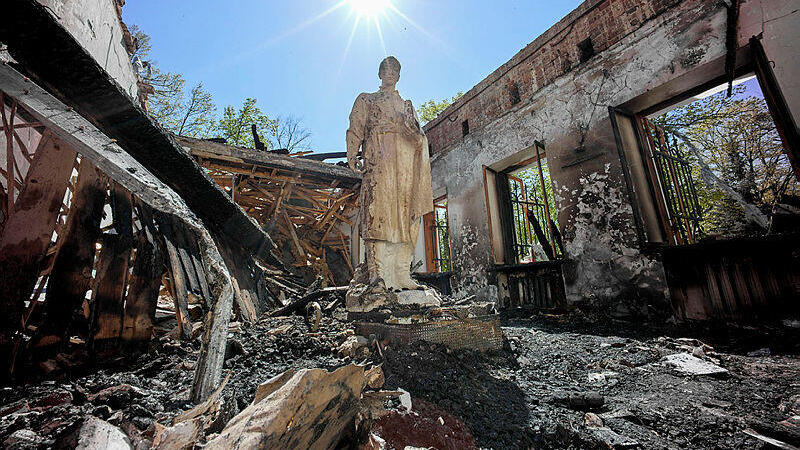 אוקראינה מוזיאון לזכר הפילוסוף האוקראיני גריגורי סקובורודה נפגע בתקיפה רוסית ליד חרקוב