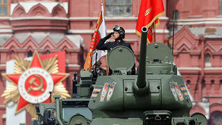 רוסיה מוסקבה הכיכר האדומה חזרה גנרלית ל מצעד הניצחון על ה נאצים