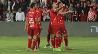 שחקני הפועל באר שבע חוגגים