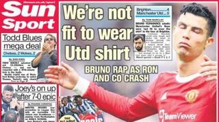 כותרת ה'סאן' באנגליה