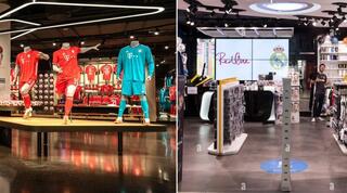 החנויות של ריאל מדריד ובאיירן מינכן