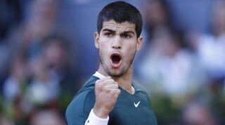 קרלוס אלקראס חוגג