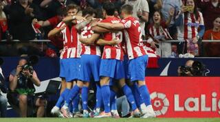 שחקני אתלטיקו מדריד חוגגים