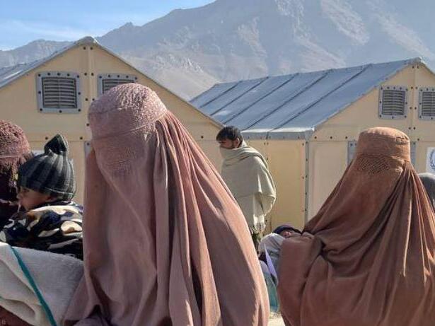 Women wearing burqas in Kabul, Afghanistan, May 7