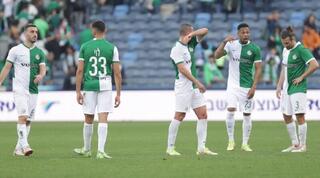 שחקני מכבי חיפה מאוכזבים מהתיקו מול הפעול נוף הגליל