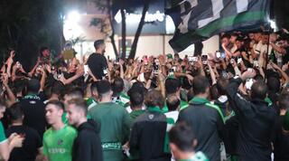 אוהדי מכבי חיפה חוגגים אליפות