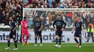 שחקני מנצ'סטר סיטי מאוכזבים