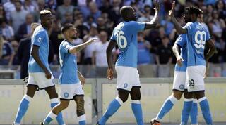 שחקני נאפולי חוגגים