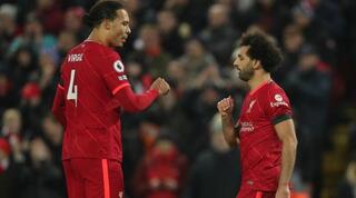 מוחמד סלאח עם וירג'יל ואן דייק