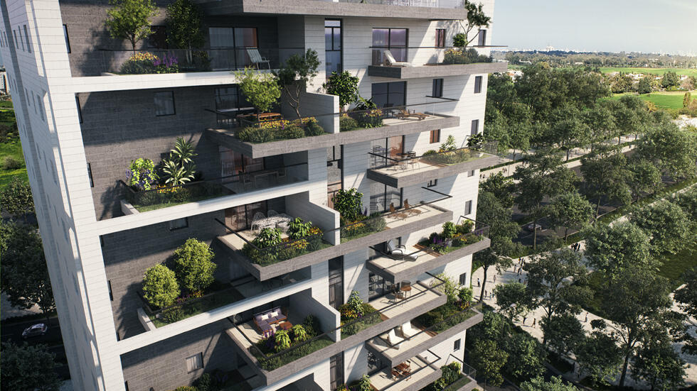 Проект балконов-садов в Беэр-Шеве 